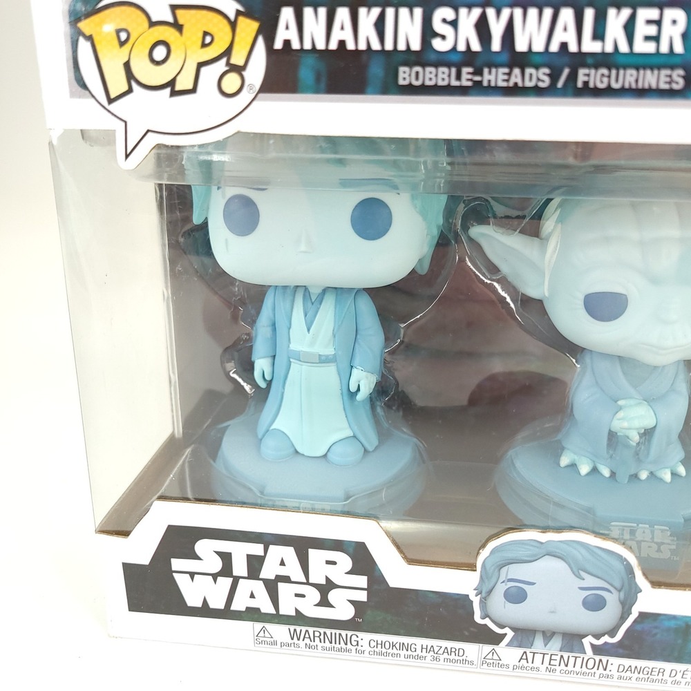Funko Pop! Star Wars Force Ghost 3-Pack Anakin Yoda Obi-Wan - Picture 4 of 9